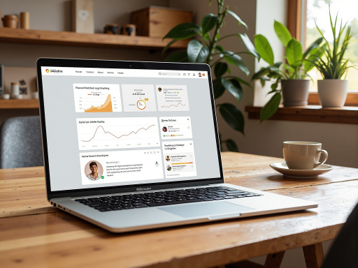 Domain features and characteristics showing premium .com domain with clean design elements and AI related icons